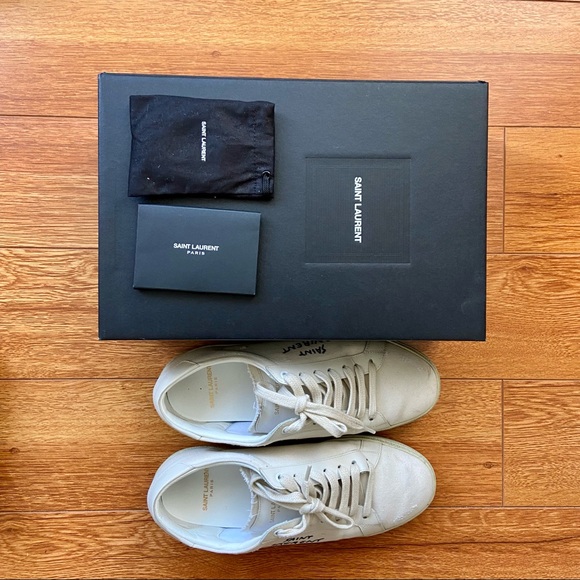 🚫 SOLD Saint Laurent Court Classic SL/06 Embroidered Sneakers - Picture 2 of 11